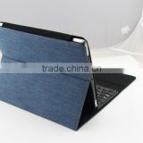 Factory price, 2013 Fashionable Denim leather case bluetooth keyboard for ipad 2