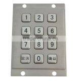 Custom or in Stock 12 Keys Usb Metal Material Kiosk Numeric Keypad With Brushed or Anodized Process thumbnail-2