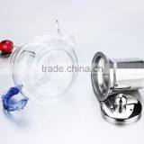 Hot New Products for 2015 Color Glass Tea Kettle With Stainless Steel Strainer thumbnail-3