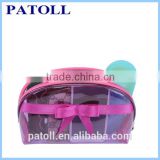 2014 new design promotional transparent clear cosmetic pvc bag with zipper
