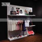 ZJF White Wood Display Clothes Rack for Retail Sale thumbnail-2