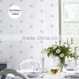 Overstock Embossed Pvc Coated Wallpaper, Country Floral Wall Covering for Background , Beautiful Wallcovering Corparation