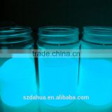 best price Blue Green Glow in the Dark Pigment Aqua Blue Luminous Powder for painting
