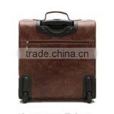 2016 Hot Selling Mens Leather Rolling Duffel Suitcase Bag for Short Traveling thumbnail-2