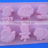 FDA/LFGB/SGS Approved High Quality 3d Animal Shape Silicone Chocolate Mold thumbnail-1