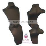 Popular Brown Leather Wrapped Wooden Necklace Display Bust thumbnail-4