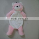 lovely pink bear soft plush animal hot water bottle cover