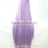 Cheap Fashionable Cosplay Wig Long Straight Human Wigs 80cm thumbnail-6