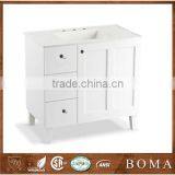 New White Oak Solid Wood Free Standing Modern Bathroom Vanity Cabinet thumbnail-1