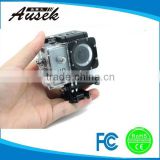 Best diving sports waterproof 30M action camera1080p manual 170 degrees wide view