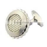 Round 316l Stainless Steel Restrained Elegance 2013 Compass Cufflink