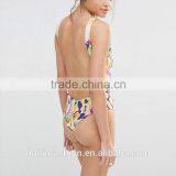 Sexy One-piece Swimsuits Wholesale All Over Print Open Back Swimming Suit thumbnail-3