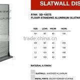 Silver Color Floor Standing Anodised Aluminium Display Rack thumbnail-2