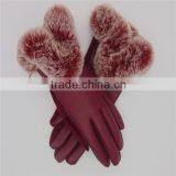2016 China Hot Sale Black/Brown/Red Tight PU Leather Gloves thumbnail-3