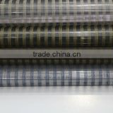 Custom made 100% polyester stripe sheer curtain fabric for hospital bed curtain