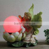 Large Angel Wings Glass Ball Solar Lights thumbnail-2