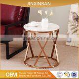 Foshan Modern Luxury Gold Stainless Steel Side Tables for Living Room