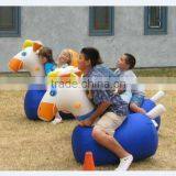 7.5mWx9mLx3mH Fun Derby Inflatable Pony Hops Race Track Outdoor Inflatable Race Games thumbnail-3