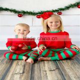wholesale infant and toddler 100% cotton blank christmas pajamas