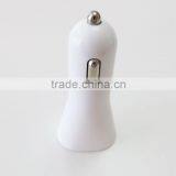 White/black 12v-24v Input 2 Usb Car Charger 5v 1a/2.1a With Led Light for Tablet/iphone thumbnail-1