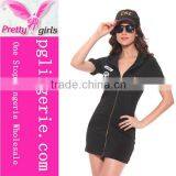 Custom Made Hot Sell And Cheap Uniforms Woman Black Military Uniforms thumbnail-2