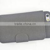 2016 Hot Sales Fashion and Simple Style Back Cover PU Leather Cases for Iphone6 With Card Slots and Stand thumbnail-2