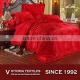 China Red Romantic Wedding Bed Sheets Duvet Cover Set thumbnail-1