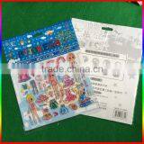 Embossed PVC Cartoon Stickers/dress up PVC Stickers thumbnail-3