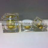 Luxury Square Shape Acrylic Cosmetic Jar Empty Cosmetic Container thumbnail-2