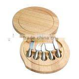 4pcs Cheese Knives With Wooden Box