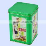 CYMK Print Packaging Tin Box Square Tin Box Tea Tin Box