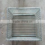 Workshop-Turnover metal mesh container(foldable&stackable)