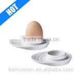 Promotional Gift Egg Cup With Oval Base White Porcelain thumbnail-1