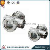 Sanitary Stainless Steel Pipe Cross Sight Glass thumbnail-2