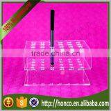 24 Bins Acrylic Eyebrow Pencil Display Pen Holder Rack,Clear Colur thumbnail-2