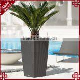 S&D Various Antique Bronze Effect Garden Plastic Rattan Flower Pot Outdoor Planters