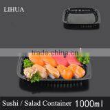 PS Black Base BOPS Clear Lid Plastic Take Out Food Container Box for Sushi,Salad,Fruit,Vegetable,Dessert,Cold Dish Packaging thumbnail-6