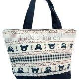 Store More Fashionable Cute Bear Cartoon Casual Tote Canvas Bag thumbnail-2