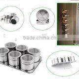 Amazon Hot Selling 9 Pieces Stainless Steel Magnetic Spice Container thumbnail-3