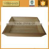 Hot Sale FSC Antiuqe Homemade Disposable Wood Bamboo Serving Fast Food Bed Tray thumbnail-1