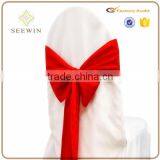 Colorful Tafetta Fabric Chair Sash for Chair Decoration thumbnail-3