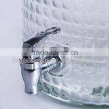 Large Capacity Machine Made Glass Juice Beverage Water Dispenser With Silver Tap thumbnail-2