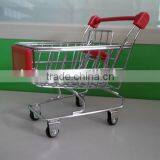 Red Metal Mini Shopping/Supermarket Cart thumbnail-1