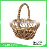 Handmade Decoration New Lovely Small Easter Wicker Basket thumbnail-3