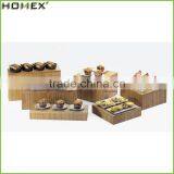 Bamboo Cup Cake Stand Food Display Rack Homex BSCI/Factory thumbnail-1