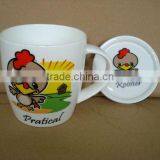 Ceramic Promotion Mug With Lid thumbnail-1