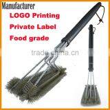 Food Grade Stainless Steel Cleaning Grill Bbq Brush thumbnail-1