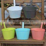 Metal Colorful Oval Hanging Garden Planter/Pot thumbnail-2