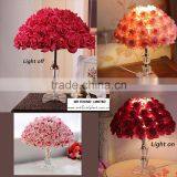 WEFOUND Romantic Wedding Roses Led Decoration Flower Light Candlestick thumbnail-3