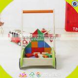 2017 New Design Wooden Baby Walkers for Boys Hot Sale Wooden Baby Walkers W16E066 thumbnail-3